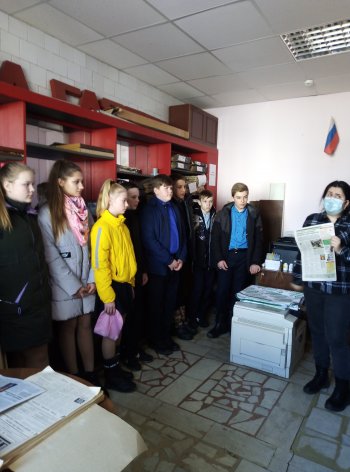 Учащиеся 6Д посетили редакцию районной газеты