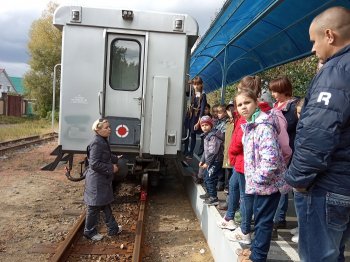 Посетили Пензенскую детскую железную дорогу